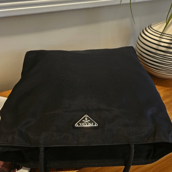 Prada Classic Black Nylon Tote, w/ COA - Picture 5 of 15